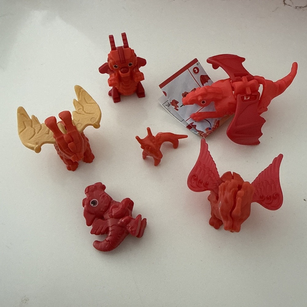 Kinder Joy Dragon Lot Action Figure Toy Dragon Adventure Collection A3
